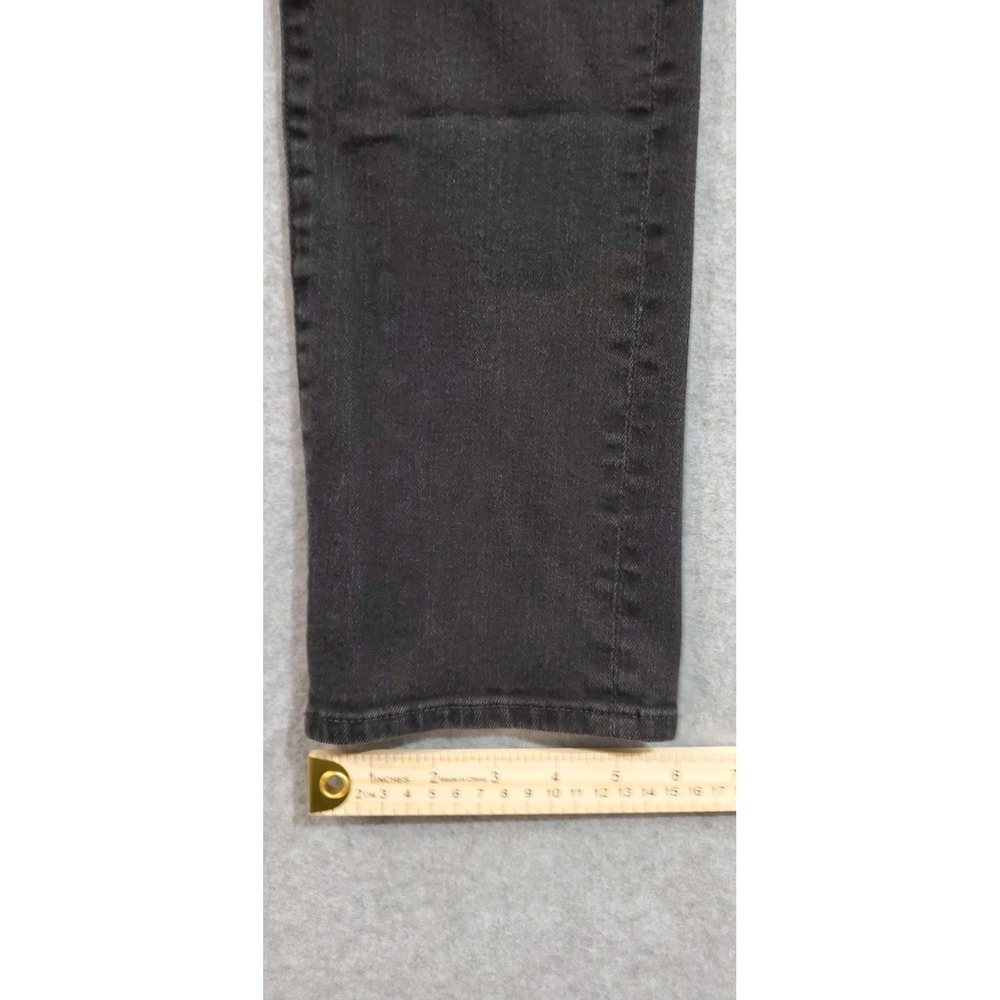 7 For All Mankind Women's Jeans Size 29 Slimmy Black Denim Cotton/Spandex Blend - Picture 6 of 7